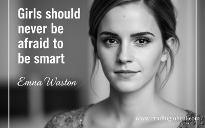 Inspiring quote for young women by Emma Watson about being smart.