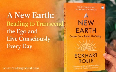 A New Earth by Eckhart Tolle book cover, spiritual awakening and mindfulness theme