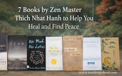 7 books by Zen Master Thich Nhat Hanh including Fear, No Mud No Lotus, The Sun My Heart, and Silence