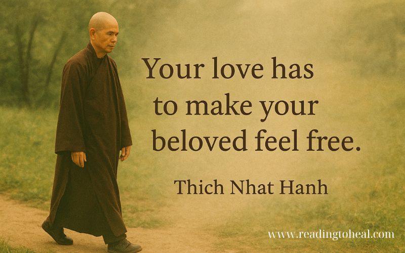 Thich Nhat Hanh quote about mindfulness and walking on Earth