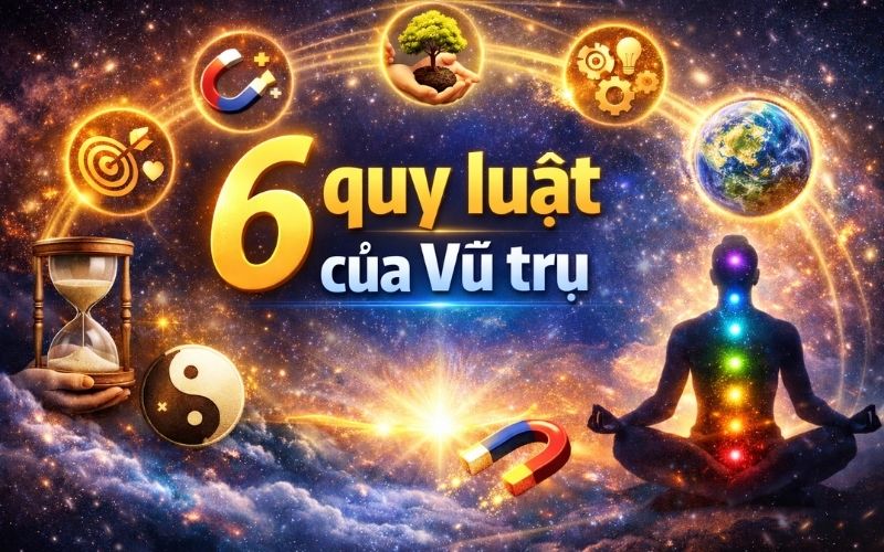 6 quy luật vận hành của vũ trụ: Hiểu để sống bình an hơn