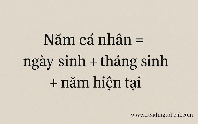 Hướng dẫn công thức cách tính năm cá nhân chi tiết từ ngày tháng sinh