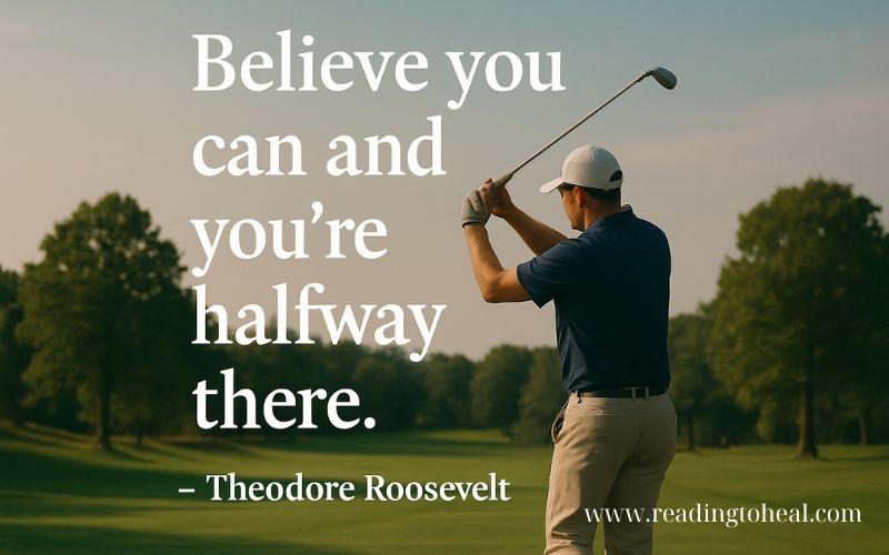 Theodore Roosevelt quote Believe you can applied to golf