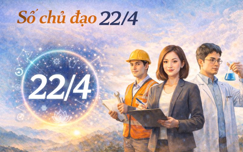 Số chủ đạo 22/4 là gì? Nhóm người này phù hợp với nghề nào?