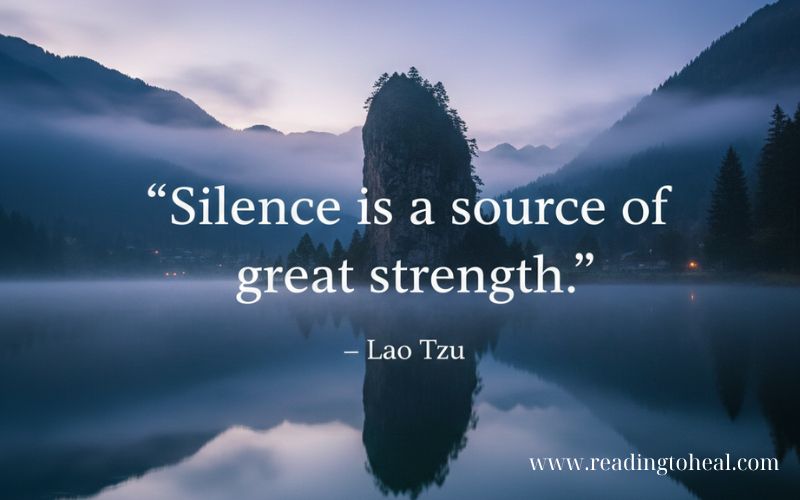 A man meditating on a lake, reflecting ancient Taoist wisdom on inner peace.