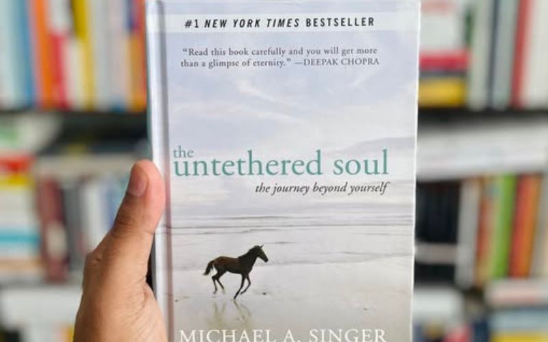 The Untethered Soul book cover by Michael A. Singer, a bestselling spiritual self-help book