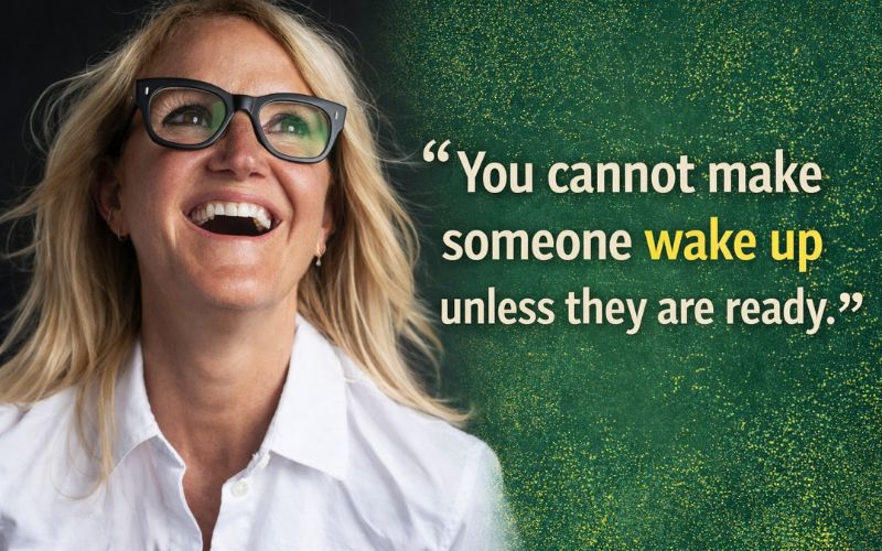 Motivational quote from The Let Them Theory about not forcing others to change