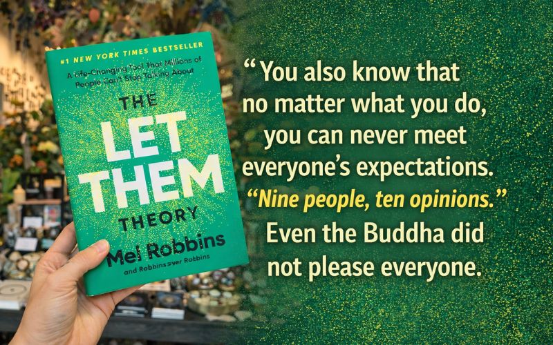 Inspirational quote from The Let Them Theory about not meeting everyone’s expectations