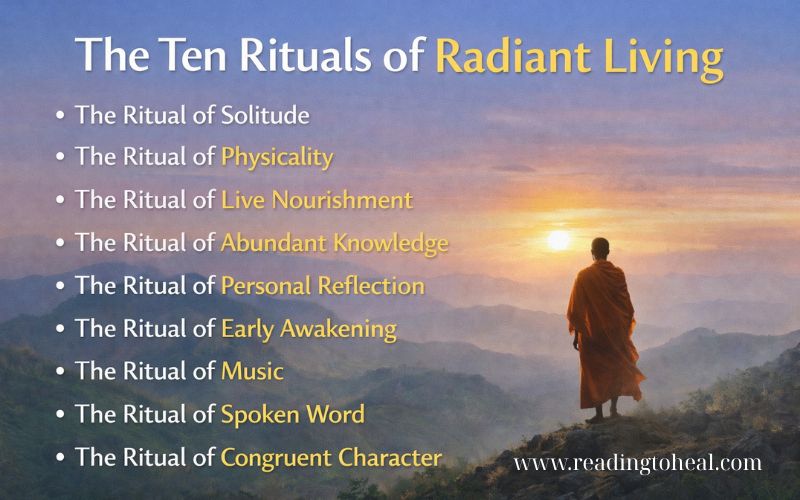 The Ten Rituals of Radiant Living from The Monk Who Sold His Ferrari by Robin Sharma